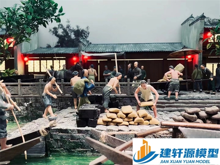 三台博物馆江南水乡模型